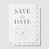 Script Elegante Trouw Save The Date Vellum Uitnodigingen (Offset (Uitnodiging))