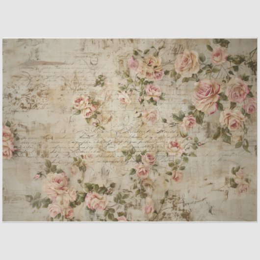 Script en Rozen Tissue Paper Tissuepapier (Voorkant)