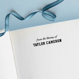 Script- en seriële variatiestijl uit de bibliothee  zelfinktende stempel