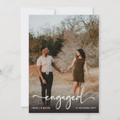 Script Engaged Photo Engagement Party Aankondiging (Voorkant)