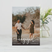 Script Engaged Photo Engagement Party Aankondiging (Staand voorkant)