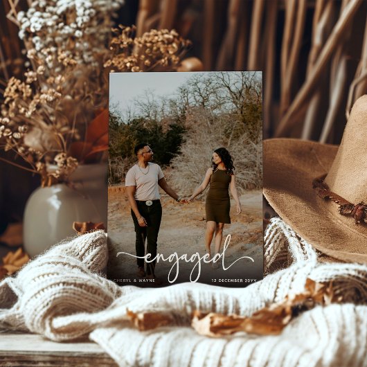 Script Engaged Photo Engagement Party Aankondiging