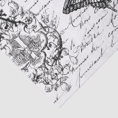 Script Ephemera Tissue Tissuepapier (Detail)