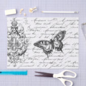 Script Ephemera Tissue Tissuepapier (Craft)