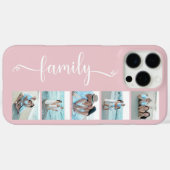 Script Familie Foto Blush Roze Case-Mate iPhone Case (Achterkant (horizontaal))