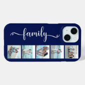 Script Familie Foto Marineblauw Case-Mate iPhone Case (Achterkant (horizontaal))