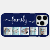 Script Familie Foto Marineblauw Case-Mate iPhone Case (Achterkant (horizontaal))