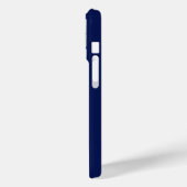 Script Familie Foto Navy Blauwe Case-Mate iPhone Case (Achterkant / Links)