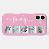 Script Familie Foto Roze Case-Mate iPhone Case (Achterkant (horizontaal))