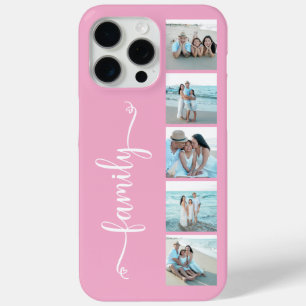Script Familie Foto Roze iPhone 15 Pro Max Hoesje
