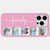 Script Familie Foto Roze Case-Mate iPhone Case (Achterkant (horizontaal))