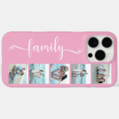 Script Familie Foto Roze Case-Mate iPhone Case (Achterkant (horizontaal))