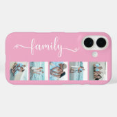 Script Familie Foto Roze Case-Mate iPhone Case (Achterkant (horizontaal))