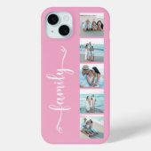 Script Familie Foto Roze Case-Mate iPhone Case (Achterkant)
