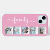 Script Familie Foto Roze Case-Mate iPhone Case (Achterkant (horizontaal))
