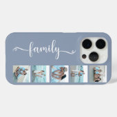 Script Familie Foto Stofblauw Case-Mate iPhone Case (Achterkant (horizontaal))