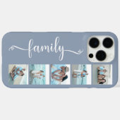 Script Familie Foto Stofblauw Case-Mate iPhone Case (Achterkant (horizontaal))