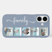 Script Familie Foto Stofblauw Case-Mate iPhone Case (Achterkant (horizontaal))