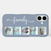 Script Familie Foto Stofblauw Case-Mate iPhone Case (Achterkant (horizontaal))