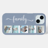 Script Familie Foto Stofblauw Case-Mate iPhone Case (Achterkant (horizontaal))