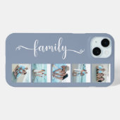 Script Familie Foto Stofblauw Case-Mate iPhone Case (Achterkant (horizontaal))