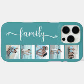Script Familie Foto Teal Case-Mate iPhone Case (Achterkant (horizontaal))