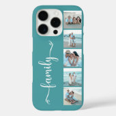 Script Familie Foto Teal Case-Mate iPhone Case (Achterkant)