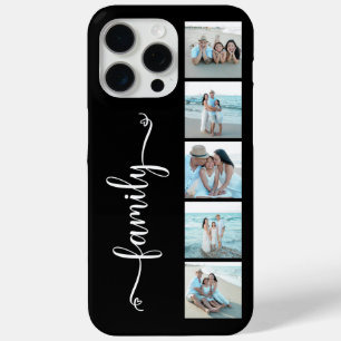 Script Familie Foto Zwart iPhone 15 Pro Max Hoesje