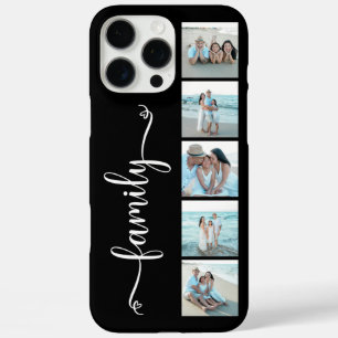 Script Familie Foto Zwart iPhone 16 Pro Max Hoesje