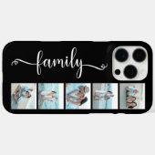 Script Familie Foto Zwart Case-Mate iPhone Case (Achterkant (horizontaal))