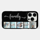 Script Familie Foto Zwart Case-Mate iPhone Case (Achterkant (horizontaal))