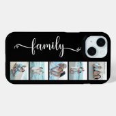 Script Familie Foto Zwart Case-Mate iPhone Case (Achterkant (horizontaal))