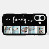 Script Familie Foto Zwart Case-Mate iPhone Case (Achterkant (horizontaal))