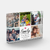 Script Familie is Alles Collage Hart Herinneringen Fotoblokken (Links)