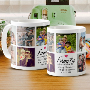 Script Familie is Alles Foto Collage Aandenken Koffiemok