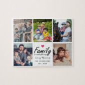 Script Familie is Alles Foto Collage Aandenken Legpuzzel (Horizontaal)