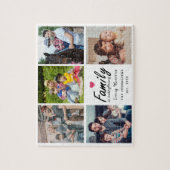 Script Familie is Alles Foto Collage Aandenken Legpuzzel (Verticaal)