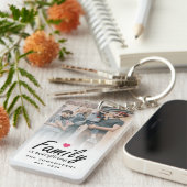 Script Family is Everything 2 Sided Custom Photo Sleutelhanger (Voorkant Rechts)