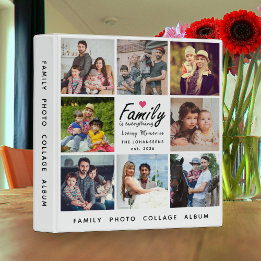 Script Family is Everything 8 Photo Collage Album 1" Multomap