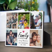 Script Family is Everything Photo Collage Keepsake Fotoplaat