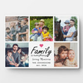 Script Family is Everything Photo Collage Keepsake Fotoplaat (voorkant)