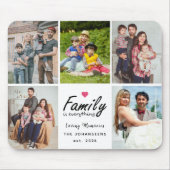 Script Family is Everything Photo Collage Keepsake Muismat (Voorkant)