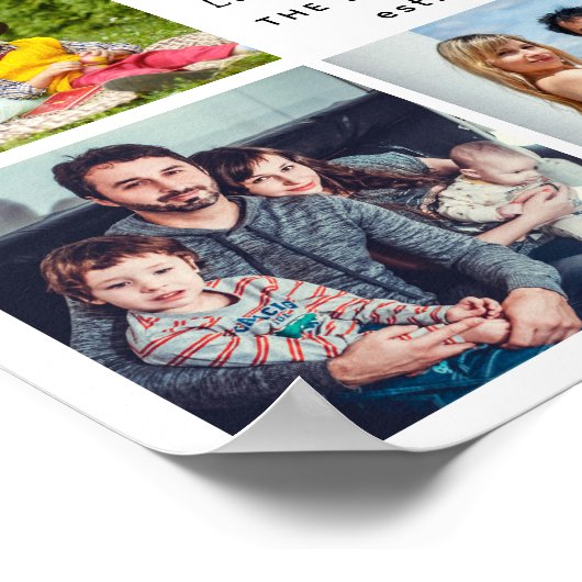 Script Family is Everything Photo Collage Keepsake Poster (Hoek)