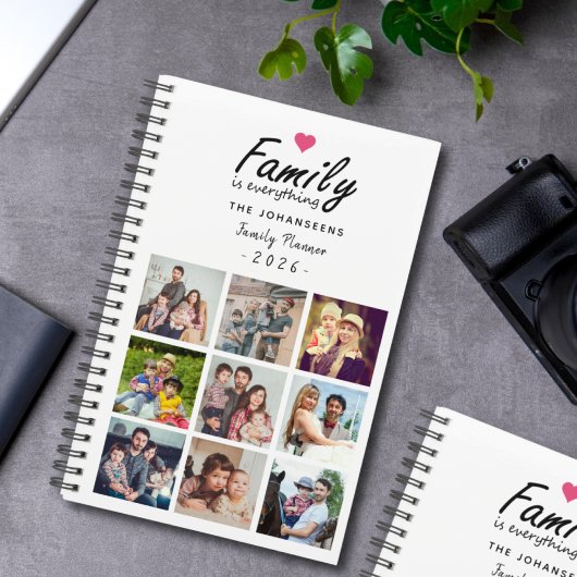 Script Family is Everything Photo Collage Modern Planner