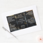 Script Flesetiket 4oz of Oliedruppelaar Product Rechthoekige Sticker (Envelop)