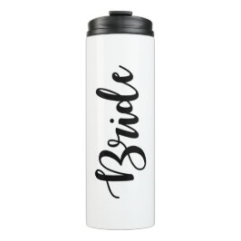 Script Font Bride Drink Bottle Tumbler Thermosbeker
