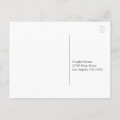 Script Font bruiloft RSVP Uitnodiging Briefkaart (Achterkant)