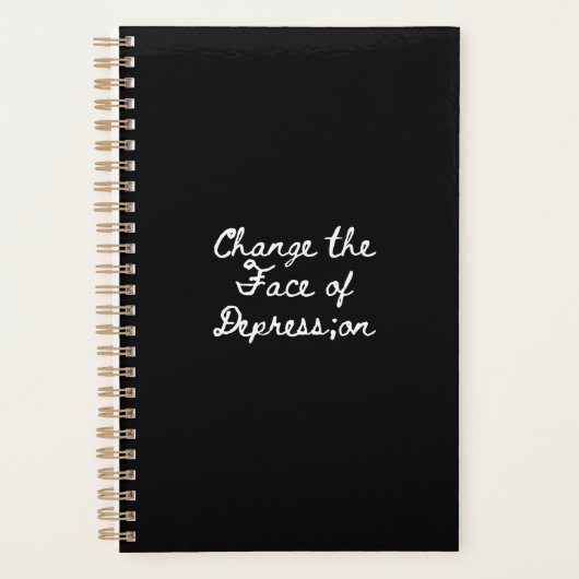 script font_Change the Face of Depression Planner (Voorkant)