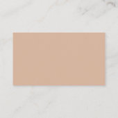 Script Font Modern Blush Pink Wedding Website Informatiekaartje (Achterkant)