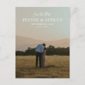 Script Font Vertical Photo Sla het Briefkaart Datu (Voorkant)